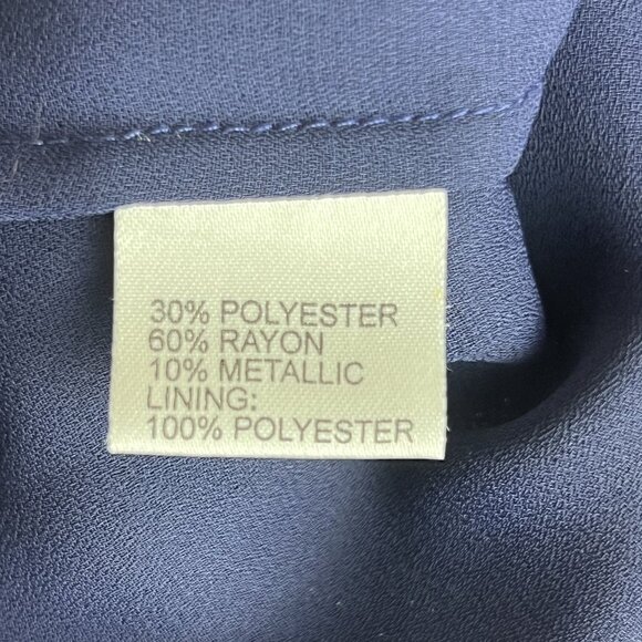 Womens 10 Boho Chic Blue Metallic Flowy Burnt Velvet Narrow Waist Gown Kay Unger - Picture 5 of 13